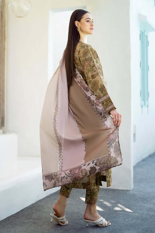 3 Piece Unstitched Digital Printed Khaddar Suit ( Printed Khaddar Dupatta )
