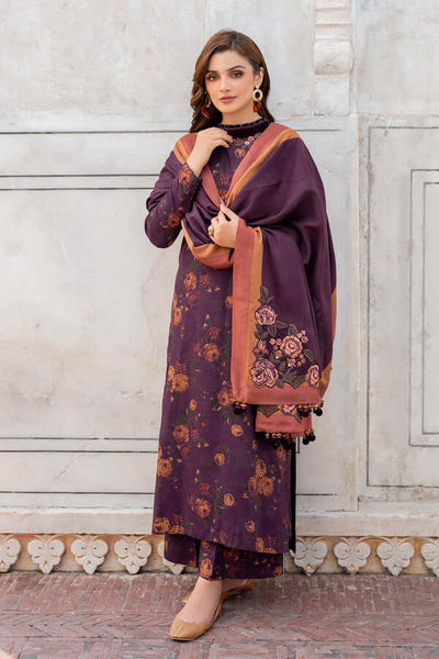 3 Piece Unstitched Digital Printed Khaddar Suit ( Printed Khaddar Dupa   Naqoosh.pk
