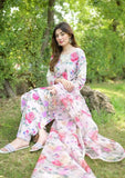 3 Piece Unstitched Digital Printed Lawn Suit ( Printed Organza Dupatta )