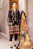 3 Piece Unstitched Heavy Embroidered Chickan Kari Lawn Suit ( Printed Silk Dupatta )