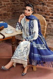 3 Piece Unstitched Heavy Embroidered Dhanak Suit ( Printed Woolen Shawl )