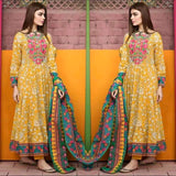 3 Piece Unstitched Printed Linen Suit ( Printed Linen Dupatta )