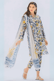 3 Piece Unstitched Digital Printed Lawn Suit ( Fine Printed Silk Dupatta )