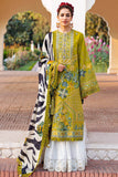 3 Piece Unstitched Heavy Embroidered Lawn Suit ( Printed Silk Dupatta )