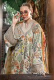 3 Piece Unstitched Embroidered Lawn Suit ( Fine Premium Silk Dupatta )