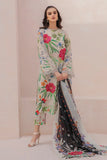 3 Piece Unstitched Embroidered Lawn Suit ( Fine Printed Silk Dupatta )