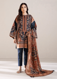 3 Piece Unstitched Embroidered Lawn Suit ( Lawn Fine Printed Dupatta )