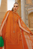 3 Piece Unstitched Heavy Embroidered Chickan Kari Lawn Suit ( Four Side Chickan Kari Embroidered Organza Dupatta )