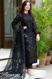 3 Piece Unstitched Heavy Embroidered Dhanak Suit ( Fully Embroidered Organza Dupatta )