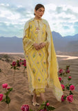 3 Piece Unstitched Heavy Embroidered Chickan Kari Lawn Suit ( Four Side Embroidered Organza Dupatta )