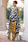 3 Piece Unstitched Heavy Embroidered Lawn Suit ( Printed Silk Dupatta )