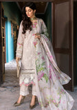 3 Piece Unstitched Heavy Embroidered Chickan Kari Lawn Suit ( Printed Silk Dupatta )