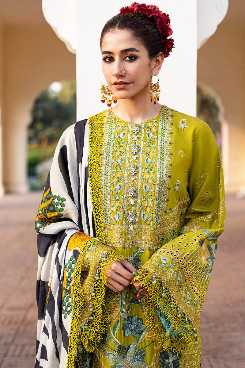 Silk dupatta lawn suits clearance 2019