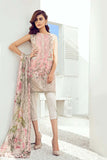 3 Piece Unstitched Embroidered Lawn Suit ( Monar Fancy Dupatta )