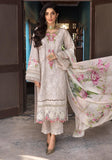 3 Piece Unstitched Heavy Embroidered Chickan Kari Lawn Suit ( Printed Silk Dupatta )