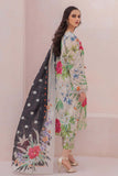 3 Piece Unstitched Embroidered Lawn Suit ( Fine Printed Silk Dupatta )