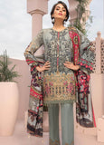 3 Piece Unstitched Embroidered Lawn Suit ( Printed Fine Soft Chiffon Dupatta)