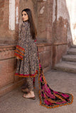 3 Piece Unstitched Digital Printed Lawn Suit ( Printed Premium Organza Dupatta )