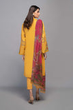 3 Piece Unstitched Heavy Embroidered Chickan Kari Lawn Suit ( Printed Silk Dupatta )