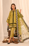 3 Piece Unstitched Heavy Embroidered Lawn Suit ( Full Embroidered Organza Dupatta )