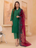 3 Piece Unstitched Heavy Embroidered Chickan Kari Lawn Suit ( Fully Embroidered Chickan Kari Organza Dupatta )