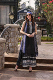 3 Piece Unstitched Heavy Embroidered Chickan Kari Lawn Suit ( Printed Silk Dupatta )