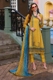 3 Piece Unstitched Heavy Embroidered Lawn Suit ( Printed Silk Dupatta )