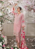 3 Piece Unstitched Heavy Embroidered Chickan Kari Lawn Suit ( Printed Silk Dupatta )