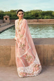 3 Piece Unstitched Heavy Embroidered Lawn Suit ( Fully Embroidered Organza Dupatta )