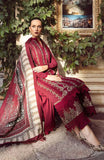 3 Piece Unstitched Heavy Embroidered Lawn Suit ( Printed Silk Dupatta )