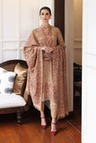 3 Piece Unstitched Heavy Embroidered Dhanak Wool Suit ( Heavy Embroidered Dhanak Shawl )