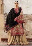 3 Piece Unstitched Heavy Embroidered Dhanak Wool Suit ( Four Sided Embroidered Dhanak Shawl )