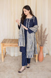 3 Piece Unstitched Embroidered Dhanak Suit ( Printed Woolen Shawl )