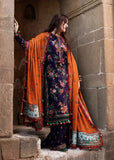 3 Piece Unstitched Heavy Embroidered Dhanak Wool Suit ( Heavy Embroidered Dhanak Shawl )