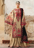 3 Piece Unstitched Heavy Embroidered Dhanak Wool Suit ( Four Sided Embroidered Dhanak Shawl )