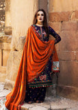 3 Piece Unstitched Heavy Embroidered Dhanak Wool Suit ( Heavy Embroidered Dhanak Shawl )