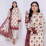 3 Piece Unstitched Digital Printed Viscose Suit ( Digital Printed Silk Dupatta )