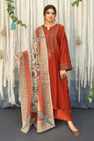 3 Piece Unstitched Heavy Embroidered Dhanak Suit ( Printed Woolen Shawl )