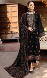 3 Piece Unstitched Heavy Embroidered Dhanak Wool Suit ( Heavy Embroidered Dhanak Shawl )