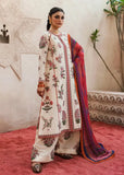 3 Piece Unstitched Heavy Embroidered Marina Suit ( Printed Silk Dupatta )