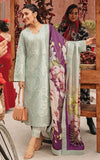3 Piece Unstitched Heavy Embroidered Chickan Kari Lawn Suit ( Printed Silk Dupatta )