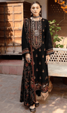 3 Piece Unstitched Heavy Embroidered Dhanak Wool Suit ( Heavy Embroidered Dhanak Shawl )