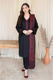 3 Piece Unstitched Embroidered Dhanak Suit ( Printed Woolen Shawl )