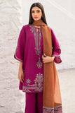 3 Piece Unstitched Heavy Embroidered Lawn Suit ( Four-sided Printed Embroidered Chiffon Dupatta )