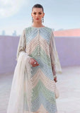 3 Piece Unstitched Heavy Embroidered Chickan Kari Lawn Suit( Four-sided Printed Embroidered Organza Dupatta )