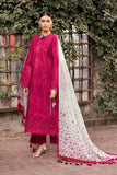 3 Piece Unstitched Heavy Embroidered Chickan Kari Lawn Suit ( Fine Printed Monaar Dupatta )