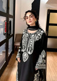 3 Piece Unstitched Heavy Embroidered Lawn Suit ( Plain Bamber Chiffon Dupatta )