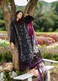 3 Piece Unstitched Heavy Embroidered Chickan Kari Lawn Suit ( Printed Fine Silk Dupatta )