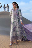 3 Piece Unstitched Heavy Embroidered Lawn Suit ( Four-sided Embroidered Cotton Net Dupatta )