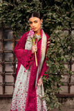 3 Piece Unstitched Heavy Embroidered Chickan Kari Lawn Suit ( Fine Printed Monaar Dupatta )